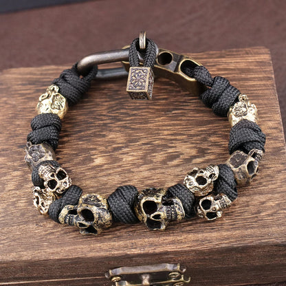 Skull 13 Bracelets Men Vintage