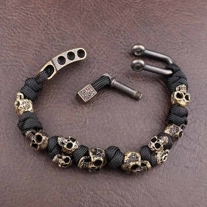 Skull 13 Bracelets Men Vintage