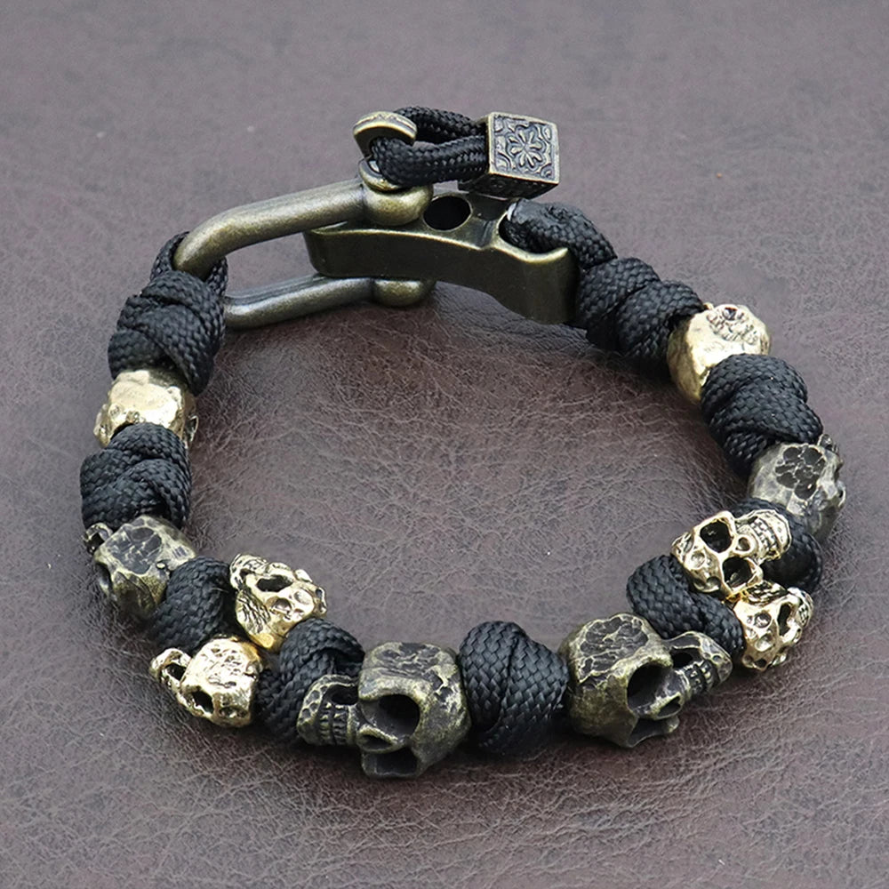 Skull 13 Bracelets Men Vintage